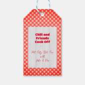 Friendsgiving Potluck Chili Cook Off Thanksgiving Cadeaulabel (Achterkant)