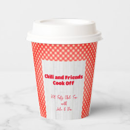Friendsgiving Potluck Chili Cook Off Thanksgiving Papieren Bekers