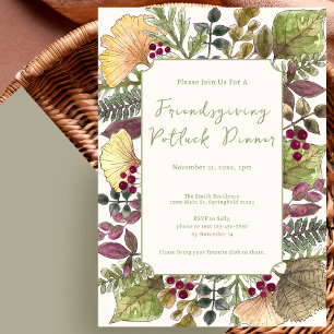 Friendsgiving Potluck Diner Uitnodiging