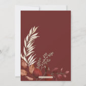 Friendsgiving Potluck Herfst Thanksgiving Diner Kaart (Achterkant)