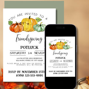 Friendsgiving Potluck Kaart