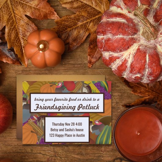 Friendsgiving Potluck Kaart