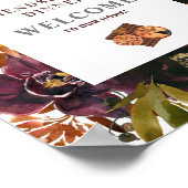 Friendsgiving Rustic Red Flora Poster (Hoek)