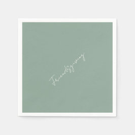 Friendsgiving Sage Cocktail Servet