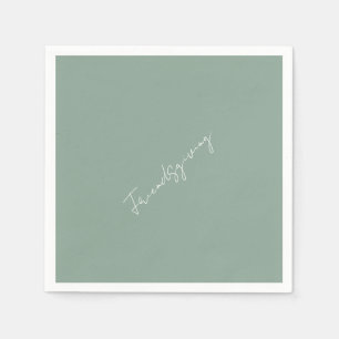 Friendsgiving Sage Cocktail Servet