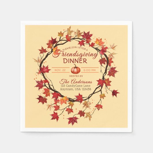 Friendsgiving Servet (Voorkant)