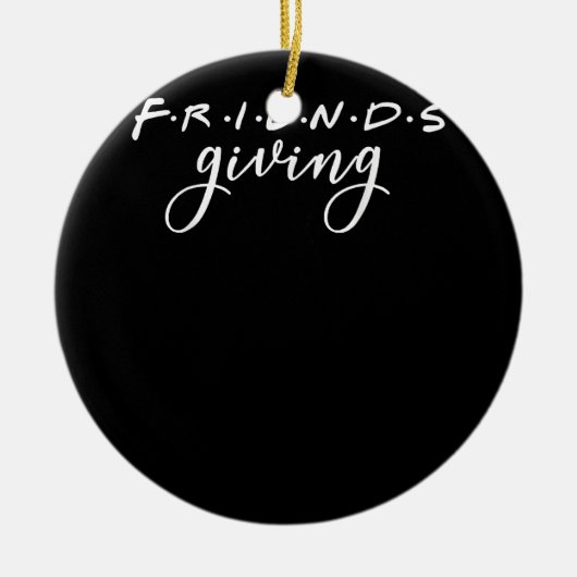 Friendsgiving Squad 2022 Funny Thanksgiving Friend Keramisch Ornament (Voorkant)