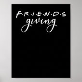 Friendsgiving Squad 2022 Funny Thanksgiving Friend Poster (Voorkant)