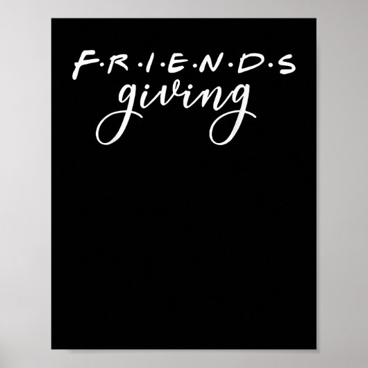 Friendsgiving Squad 2022 Funny Thanksgiving Friend Poster (Voorkant)