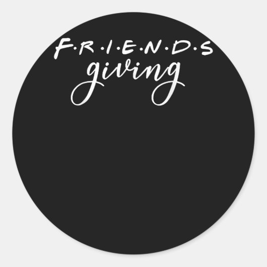Friendsgiving Squad 2022 Funny Thanksgiving Friend Ronde Sticker (Voorkant)