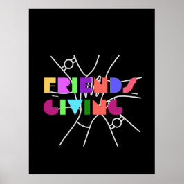 Friendsgiving Squad: Dankbaar & Verzameld Poster