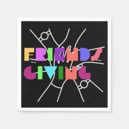 Friendsgiving Squad: Dankbaar & Verzameld Servet