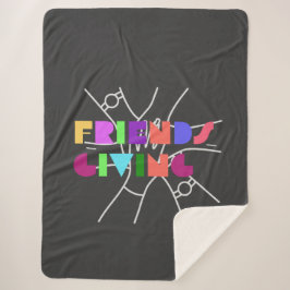 Friendsgiving Squad: Dankbaar & Verzameld Sherpa Deken