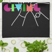 Friendsgiving Squad: Dankbaar & Verzameld Theedoek (Gevouwen)