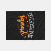 Friendsgiving Squad Funny Thanksgiving Friendship Fleece Deken (Voorkant (Horizontaal))
