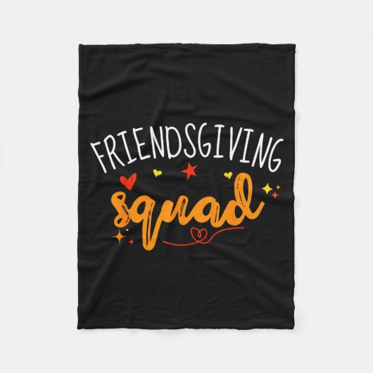 Friendsgiving Squad Funny Thanksgiving Friendship Fleece Deken (Voorkant)