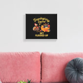 Friendsgiving Squad krijgt een klassiek T-shirt Canvas Afdruk (Insitu (Woonkamer))