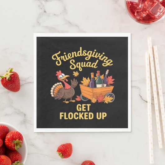 Friendsgiving Squad krijgt een klassiek T-shirt Servet (Insitu)