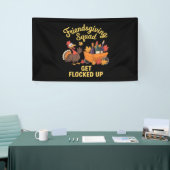 Friendsgiving Squad krijgt een klassiek T-shirt Spandoek (Beurs)