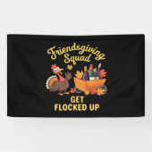 Friendsgiving Squad krijgt een klassiek T-shirt Spandoek (Horizontaal)