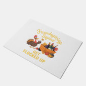 Friendsgiving Squad krijgt oversized T-Shi opgeslo Deurmat (Schuin)