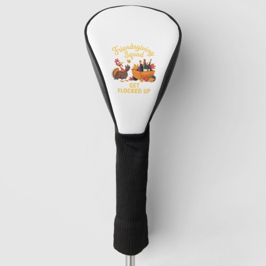 Friendsgiving Squad krijgt oversized T-Shi opgeslo Golfheadcover (Voorkant)