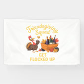 Friendsgiving Squad krijgt oversized T-Shi opgeslo Spandoek (Horizontaal)