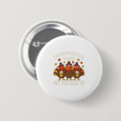 Friendsgiving Squad Turkey Thanksgiving Friends Dr Ronde Button 5,7 Cm (Voorkant /achterkant)
