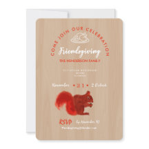 Friendsgiving Thankful Celebration Rustic
