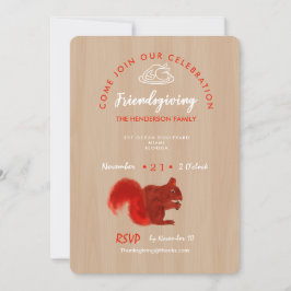 Friendsgiving Thankful Celebration Rustic Kaart