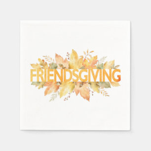 Friendsgiving Thanksgiving Celebration Napkins Servet