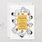 Friendsgiving Thanksgiving-dineruitnodiging Kaart (Voorkant)