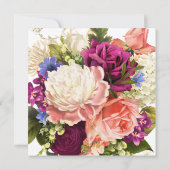 Friendsgiving Thanksgiving Dinner Autumn Florals Kaart (Achterkant)