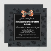 Friendsgiving Thanksgiving Dinner Autumn Florals Kaart (Voorkant / Achterkant)