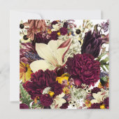 Friendsgiving Thanksgiving Dinner Autumn Florals Kaart (Achterkant)