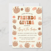 Friendsgiving Thanksgiving Dinner Fall Pompoen Kaart (Voorkant)