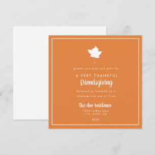 Friendsgiving Thanksgiving Dinner Feast Potluck Kaart