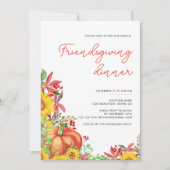 Friendsgiving Thanksgiving Dinner Herfst Pumpkin Kaart (Voorkant)