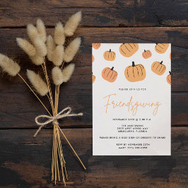 Friendsgiving Thanksgiving Dinner Herfst Pumpkin Kaart