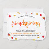 Friendsgiving Thanksgiving Dinner Kaart (Voorkant)
