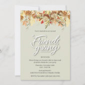 Friendsgiving Thanksgiving Dinner Party Kaart (Voorkant)