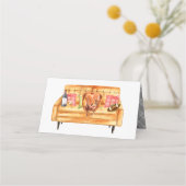 Friendsgiving Thanksgiving Dinner Party Plaatskaartje (Achterkant)