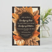 Friendsgiving Thanksgiving Fall laat rustiek Kaart (Staand voorkant)