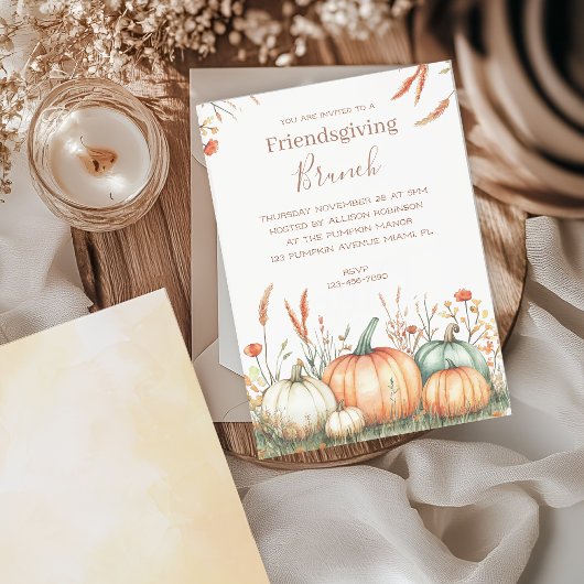 Friendsgiving Thanksgiving-feest Kaart
