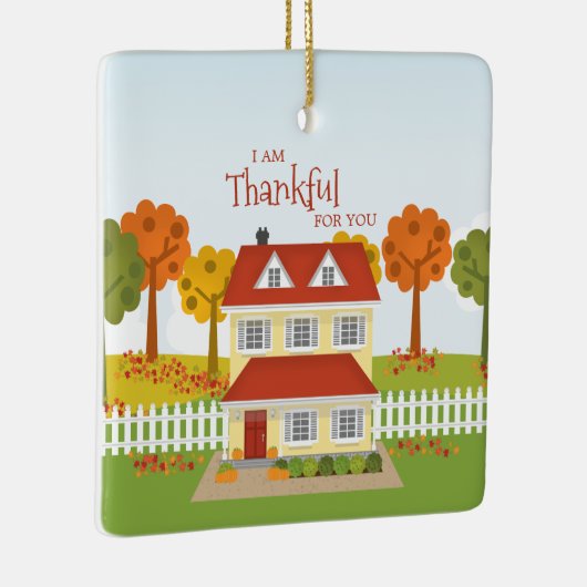 Friendsgiving Thanksgiving Feest Keramisch Ornament (Rechts)