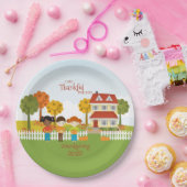 Friendsgiving Thanksgiving Feest Papieren Bordje (Feest)