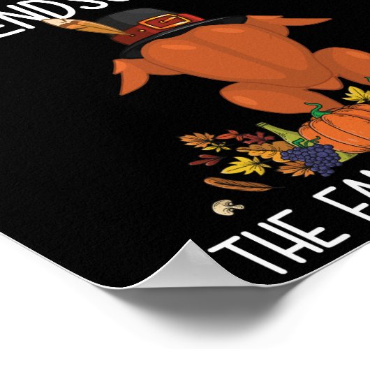 Friendsgiving Thanksgiving Het gezin dat we kiezen Poster (Hoek)