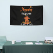 Friendsgiving Thanksgiving Het gezin dat we kiezen Spandoek (Beurs)