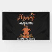 Friendsgiving Thanksgiving Het gezin dat we kiezen Spandoek (Horizontaal)