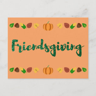 Friendsgiving Thanksgiving Holiday Card Briefkaart